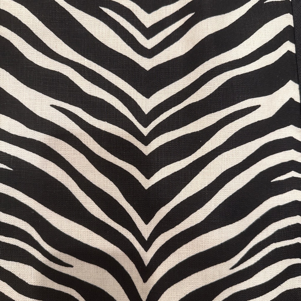 Zebra Print Linen Jcrew Skirt - Picture 3 of 3